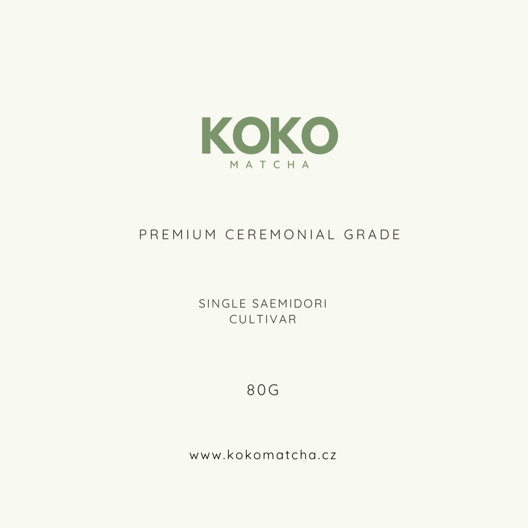 Japonská ceremoniální, SINGLE CULTIVAR — SAEMIDORI MATCHA 80g — limited edition