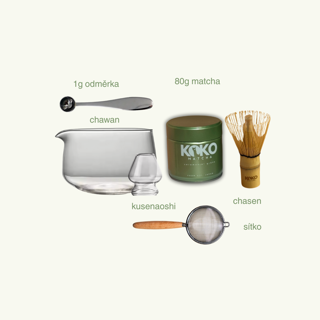 Matcha ceremony SET — skleněný