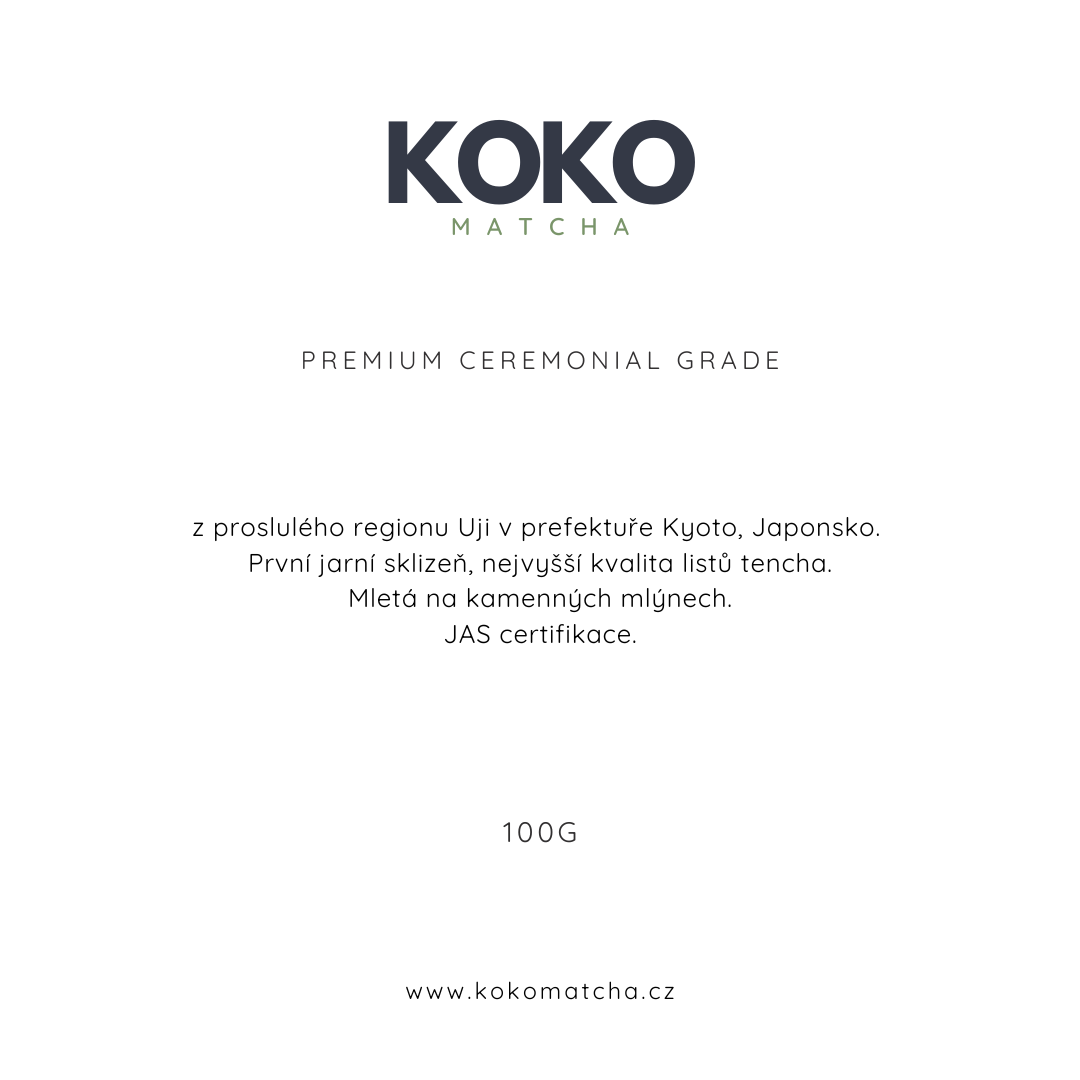Japonská ceremoniální MATCHA 100g — REFILL