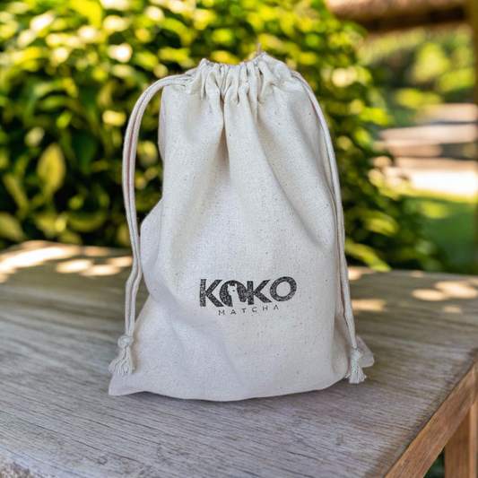 Sklenička v KOKO bavlněném pytlíku