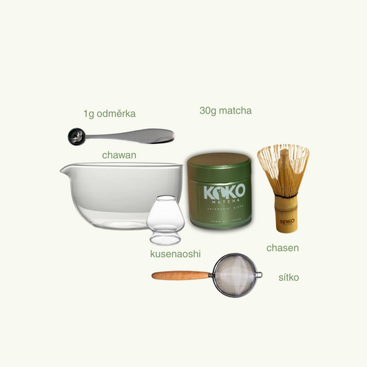 Matcha ceremony SET — skleněný