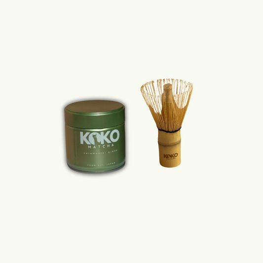 Matcha plechovka + chasen SET