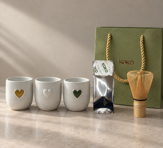 AUTUMN SET – Matcha 30 g, Chasen & kalíšek - vyrobeno ručně v ČR